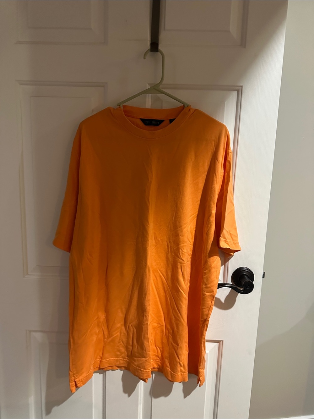 Men's Orange Crewneck T-Shirt - Scott barber